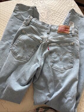 Levi's Light Blue Vintage-Style Jeans with Back Pocket Red Tab